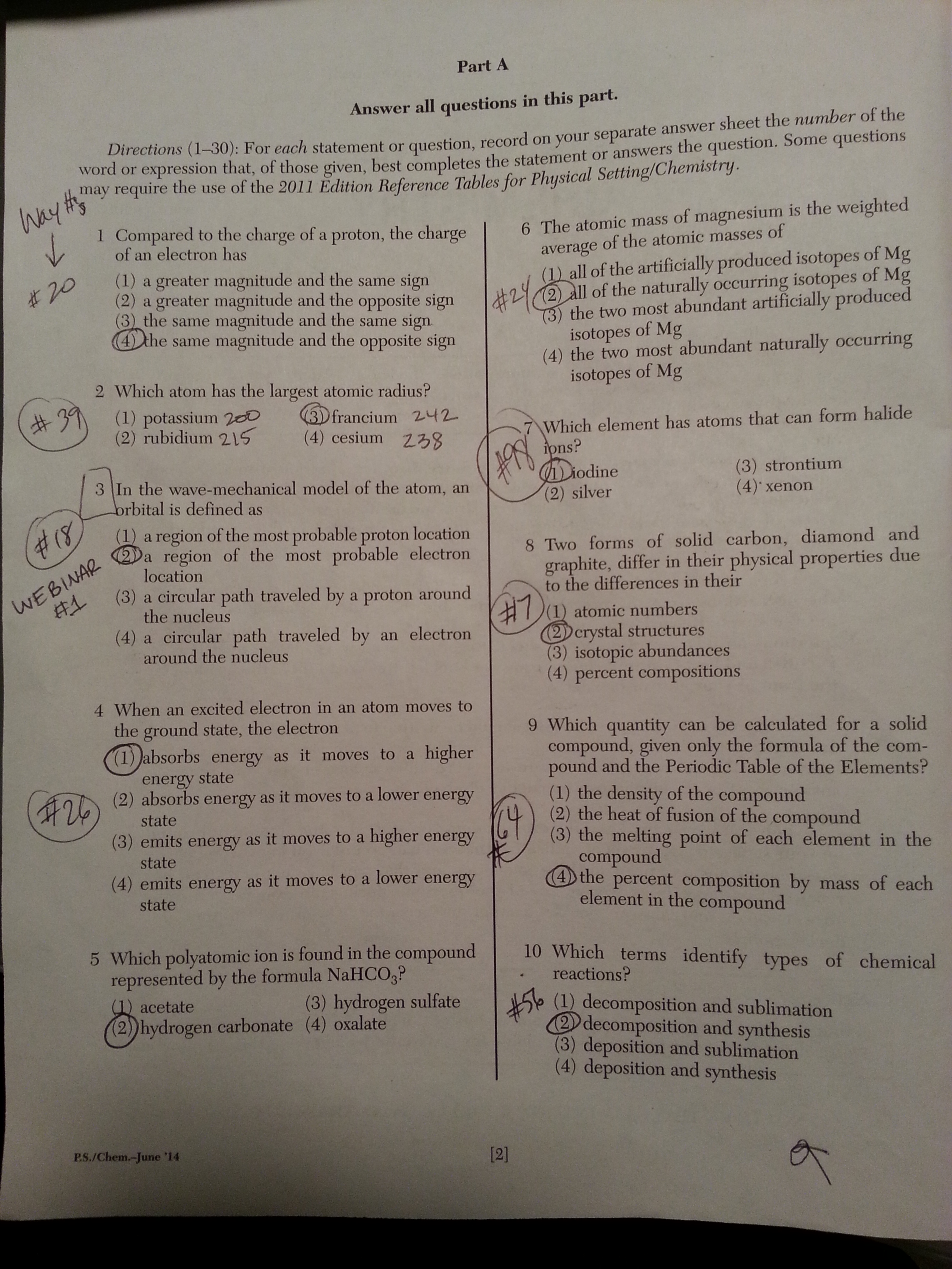 Prentice Hall Brief Review Chemistry 2021 Answer Key