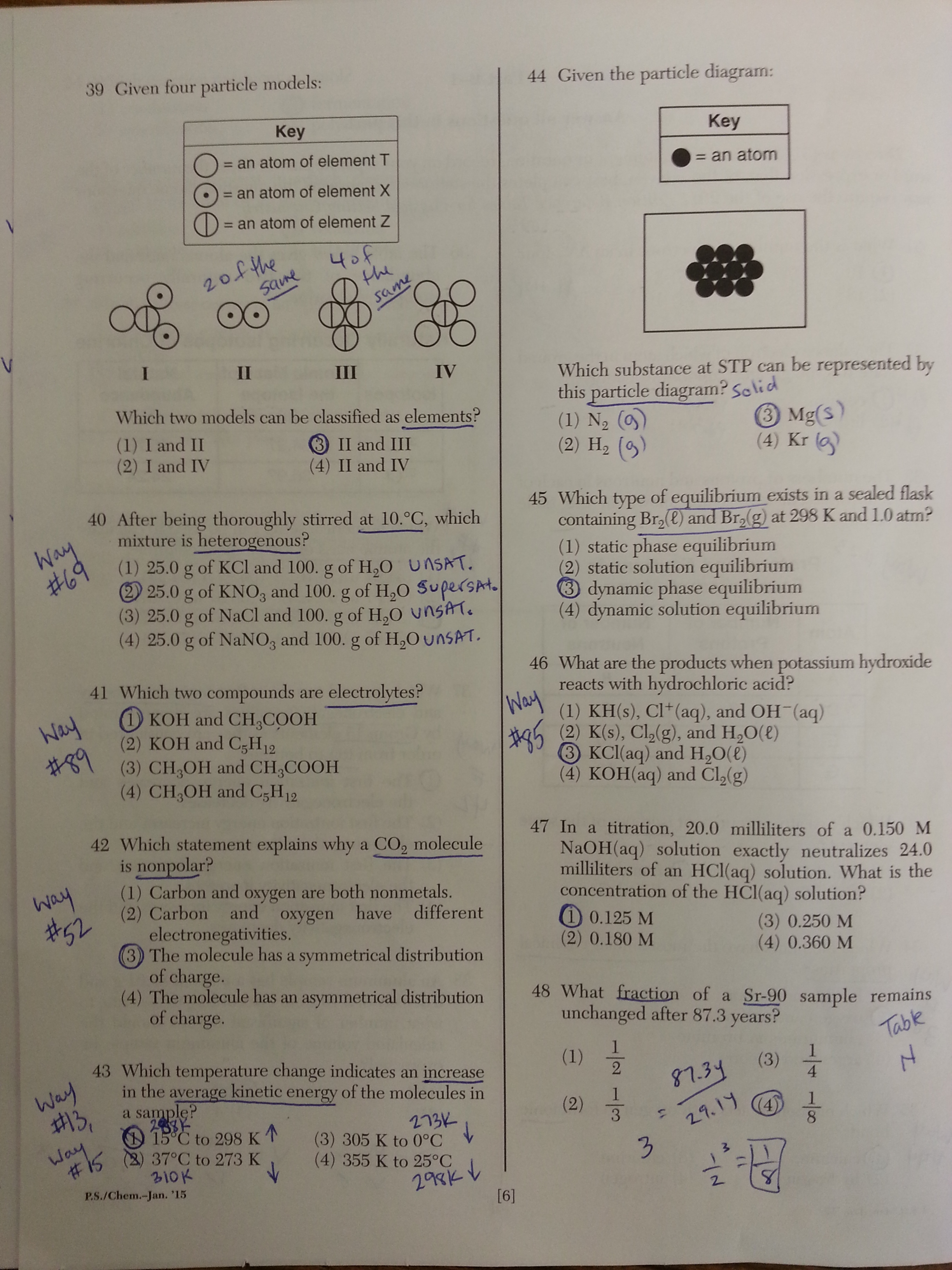 June 2011 Chemistry Regents Conversion Chart